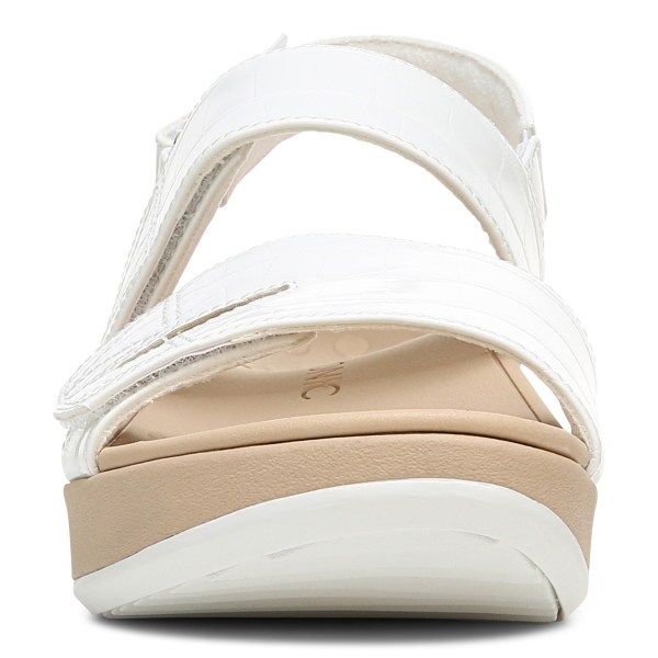 Vionic Sandals Ireland - Roma Platform Sandal White - Womens Shoes Sale | EGUSL-9820